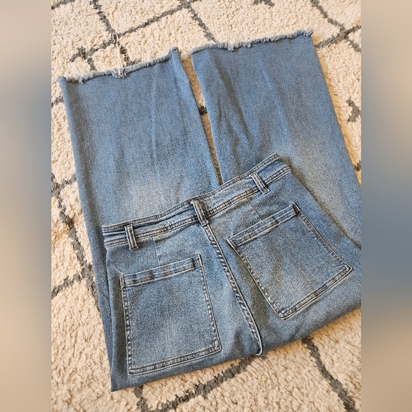 Basement Denim Women's Blue Wide-Leg Jeans size 34 or 14 - Picture 5 of 5